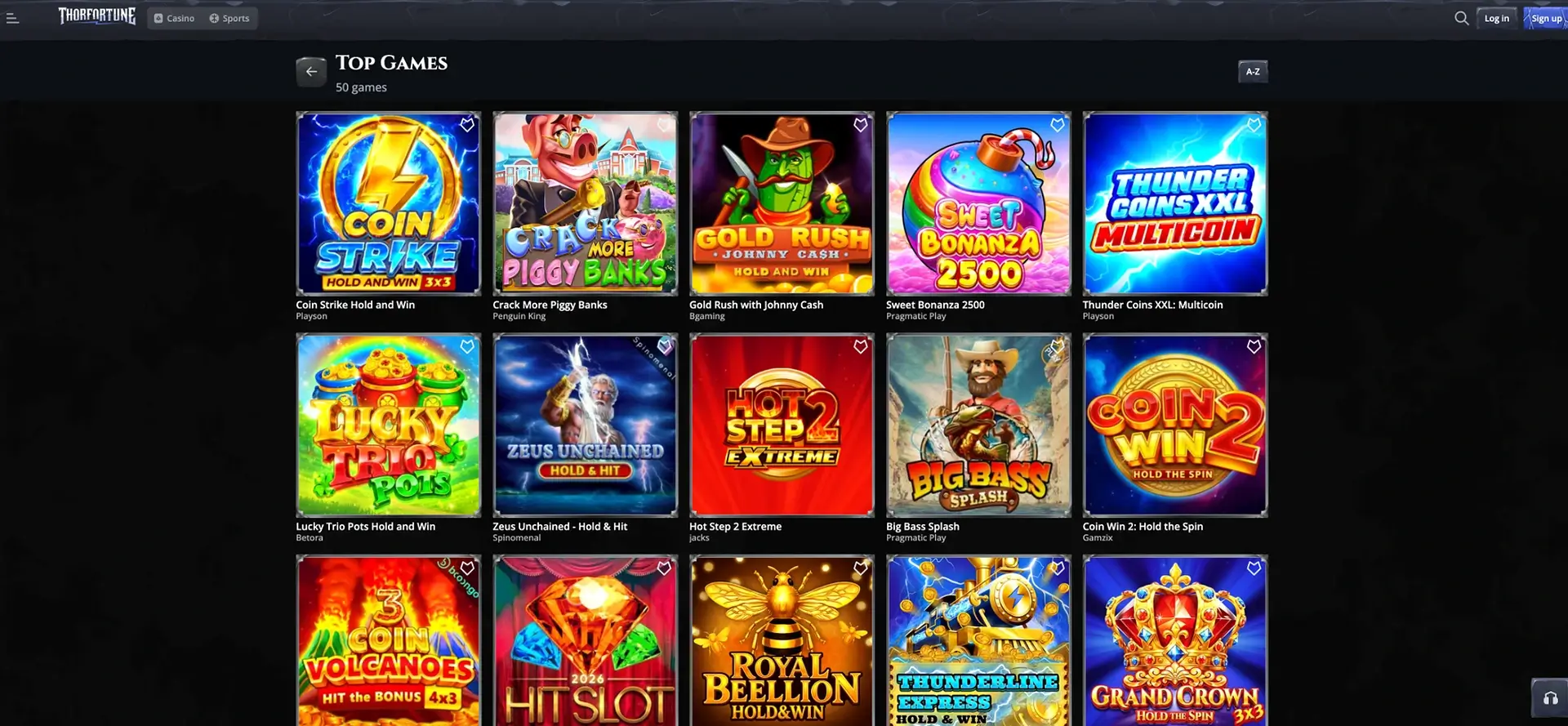 Thorfortune jeux top